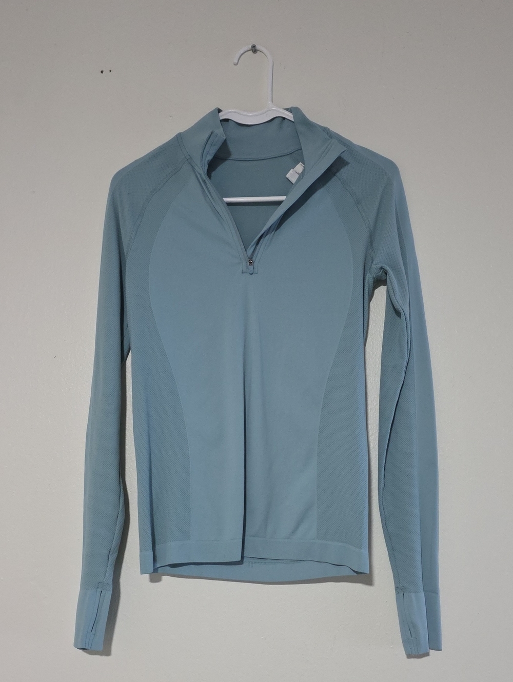 Sweaty Betty Pale Blue Performance Quarter Zip